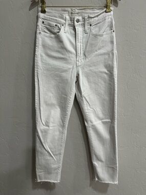 Madewell White Vintage Crop Jeans